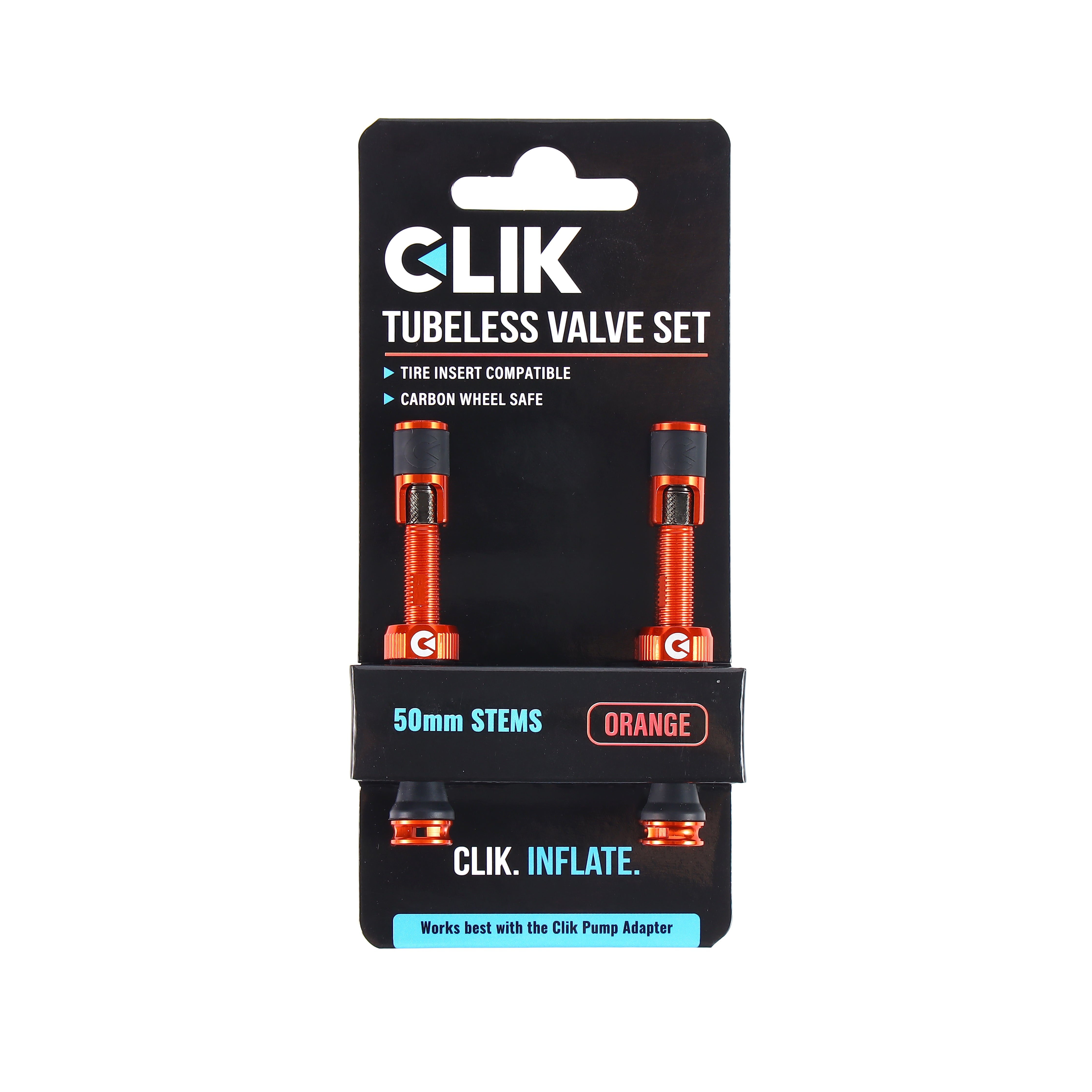 Clik Valve® Tubeless Valve Sets - Now featuring Clik Quik Caps