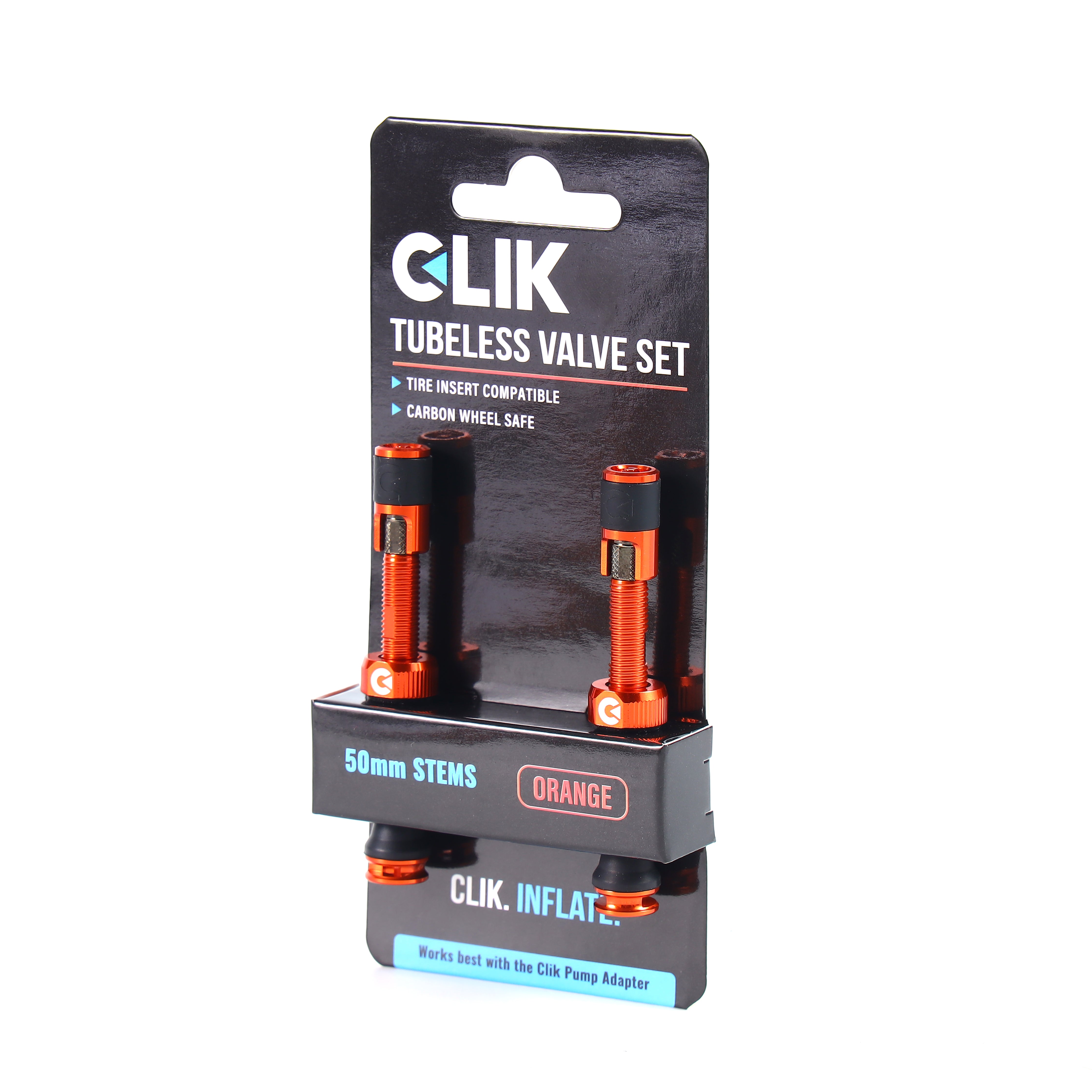 Clik Valve® Tubeless Valve Sets - Now featuring Clik Quik Caps