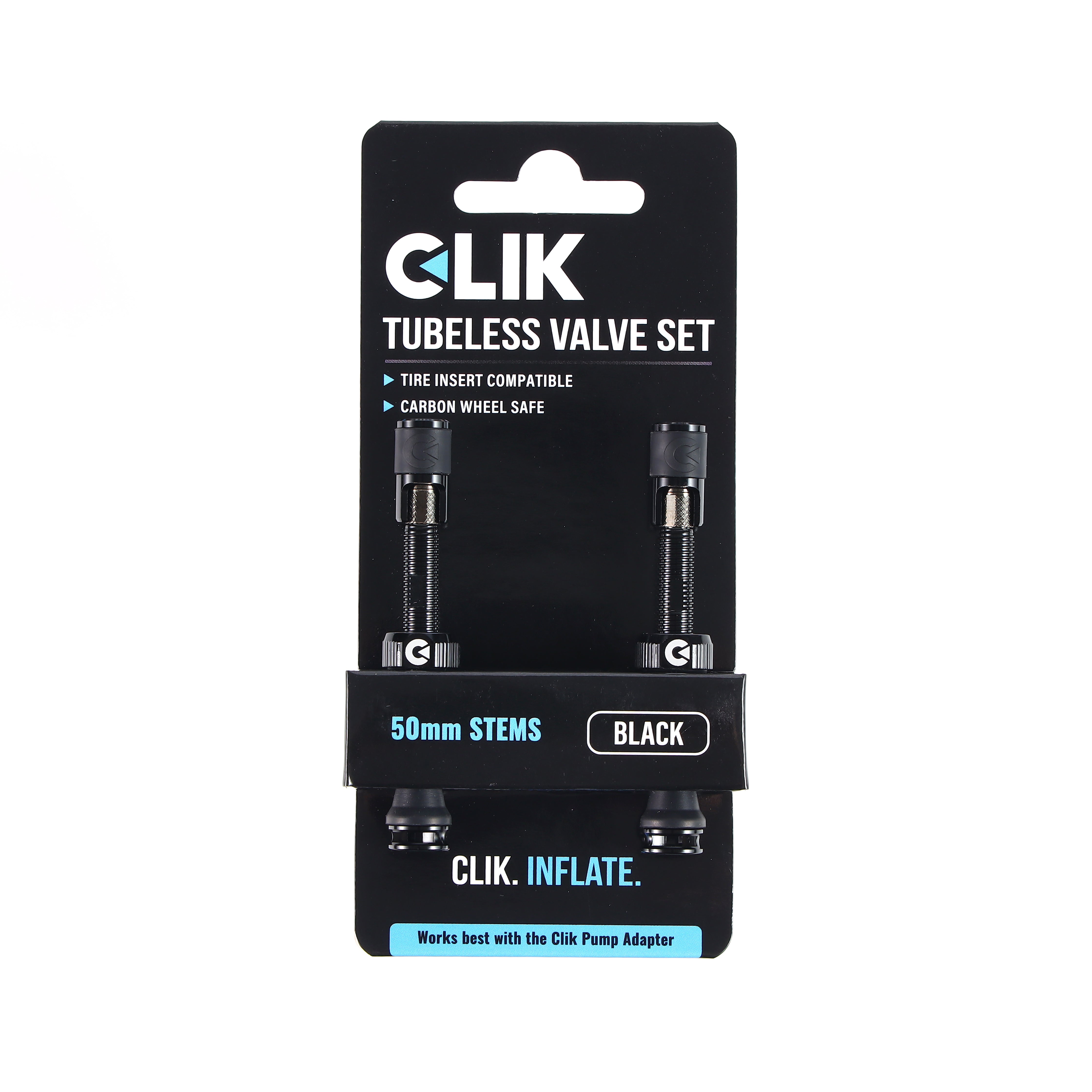 Clik Valve® Tubeless Valve Sets - Now featuring Clik Quik Caps