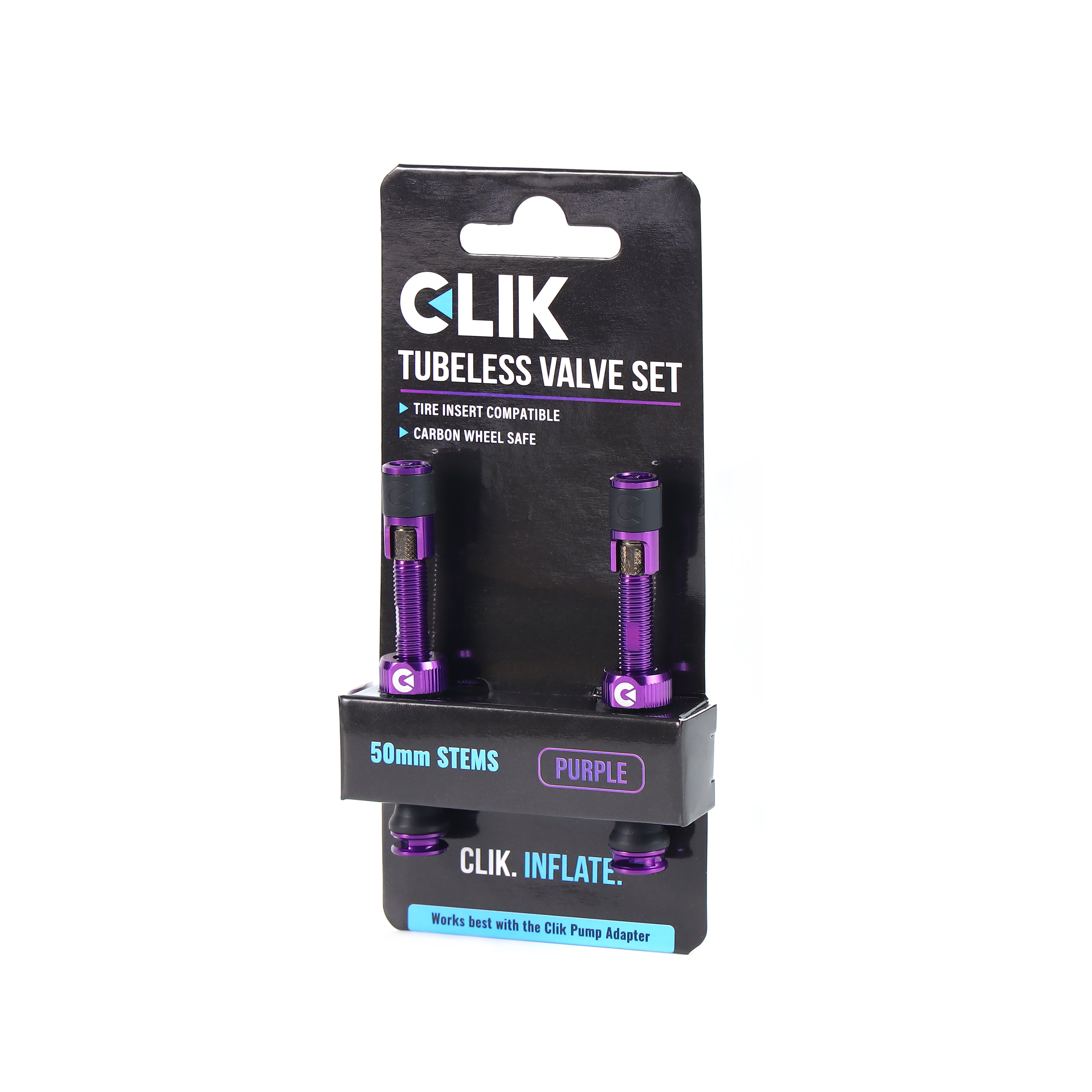 Clik Valve® Tubeless Valve Sets - Now featuring Clik Quik Caps