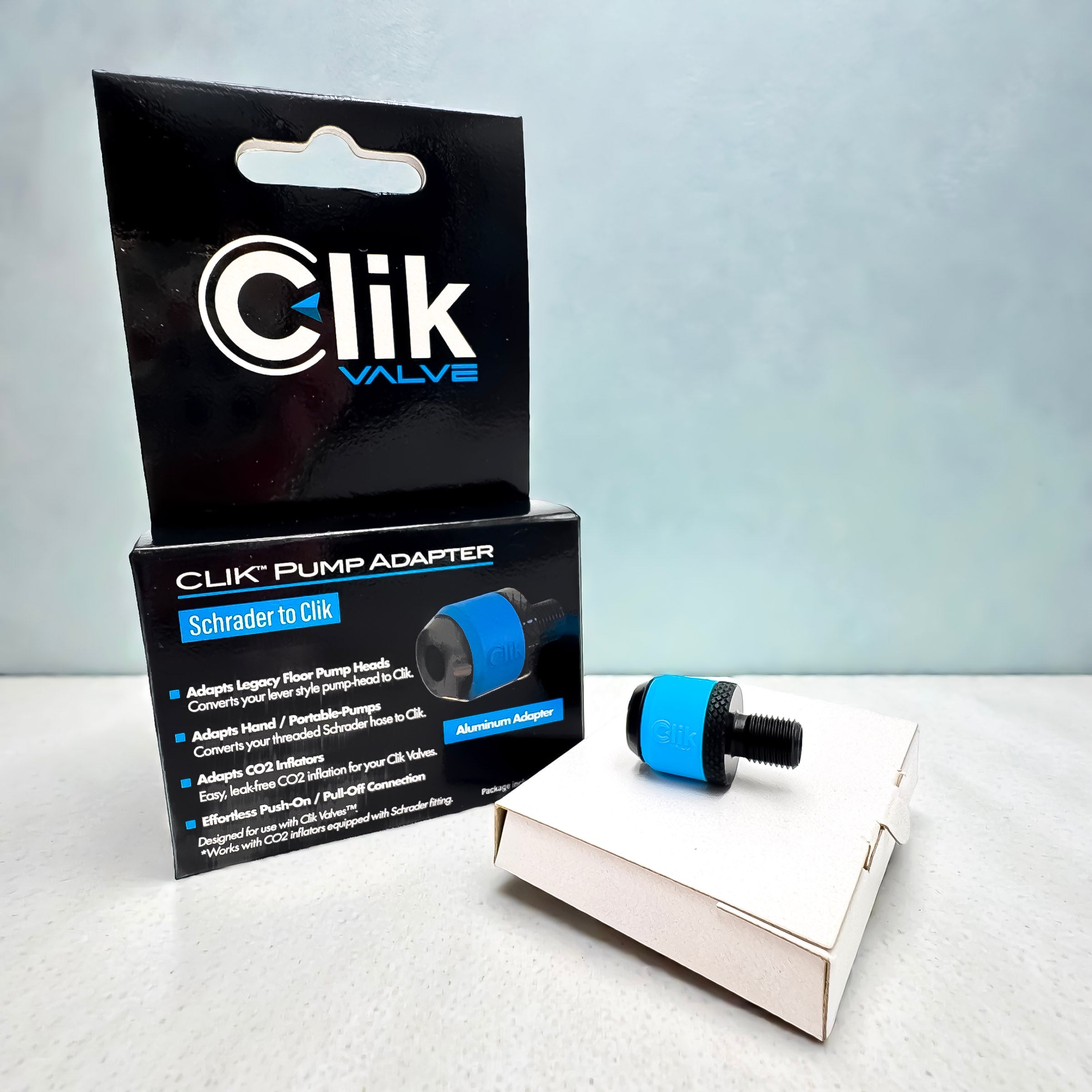 プレミアム クリック ポンプ ヘッド アダプター (アルミニウム)