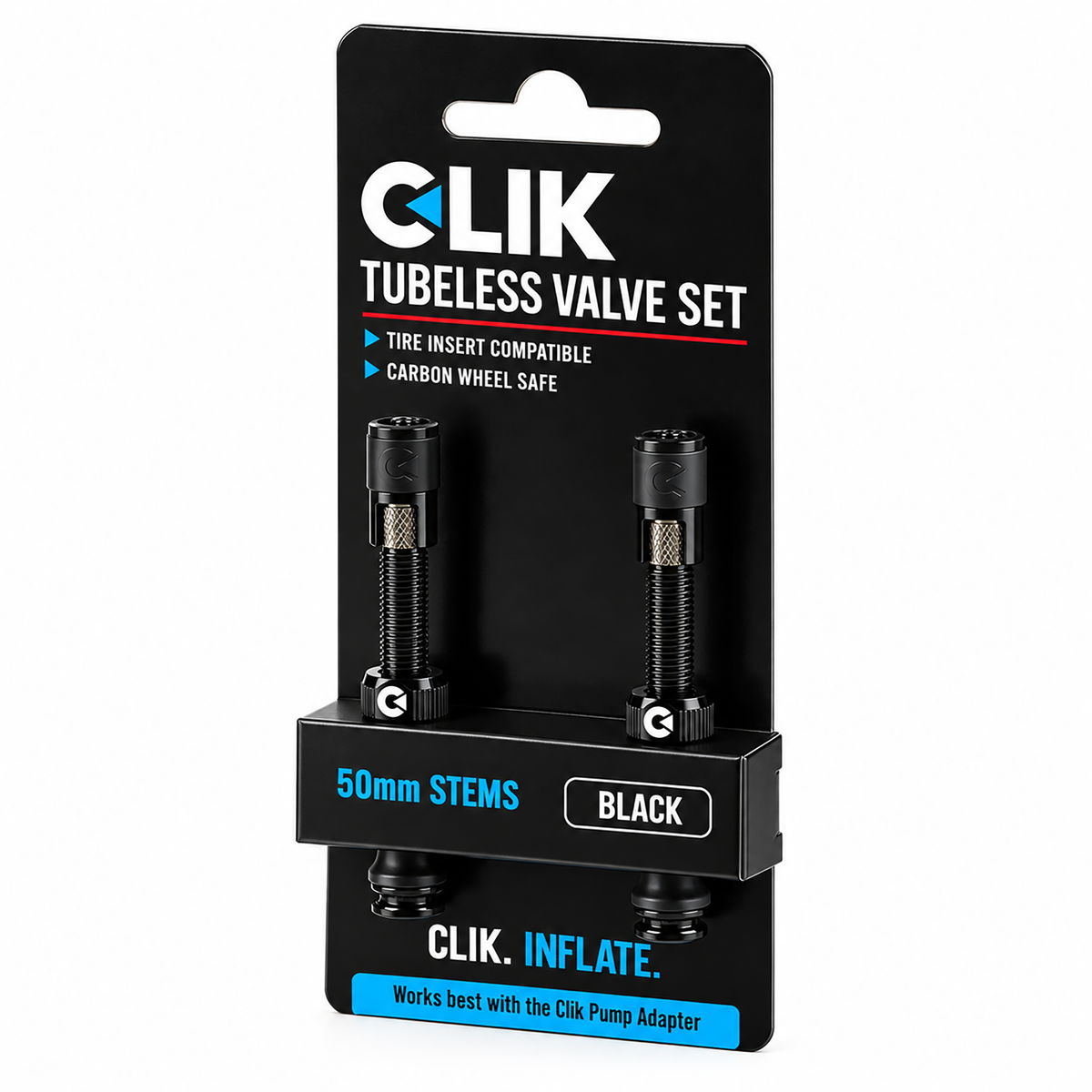 Clik Valve 無內胎氣門組 - 黑色