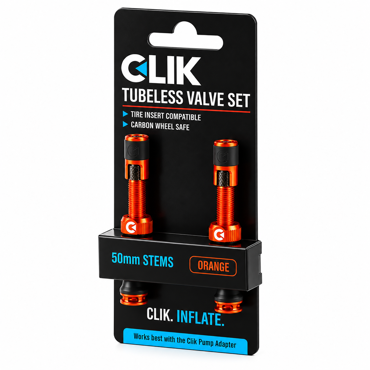 Clik Valve 無內胎氣門組 - 黑色