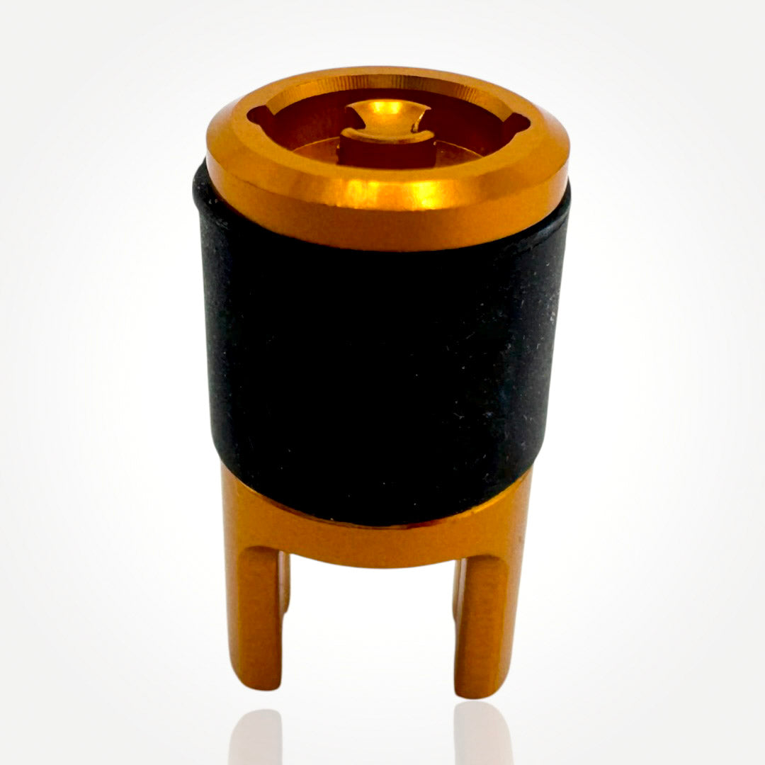 Clik Valve Quik Dust Caps (Set of 4) - Aluminum Clik-On / Pull-Off Caps with Built-In Valve Tool