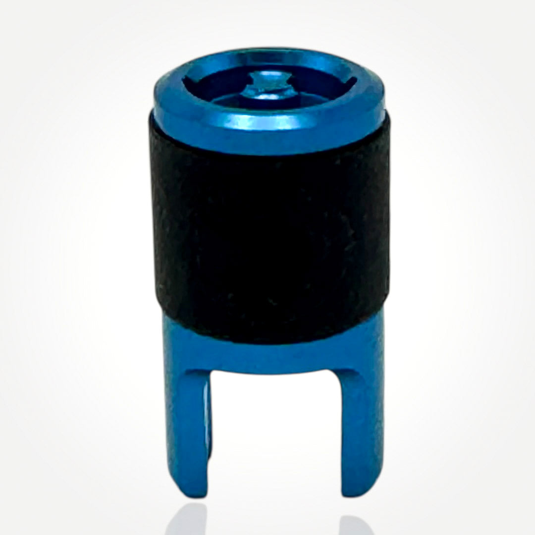 Clik Valve Quik Dust Caps (Set of 4) - Aluminum Clik-On / Pull-Off Caps with Built-In Valve Tool