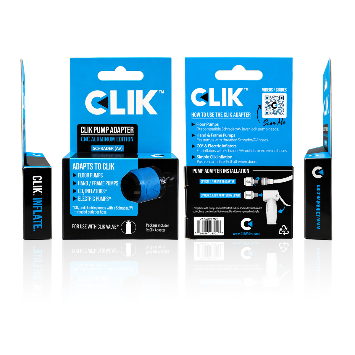 Premium Clik Pump Head Adapter (Aluminum)