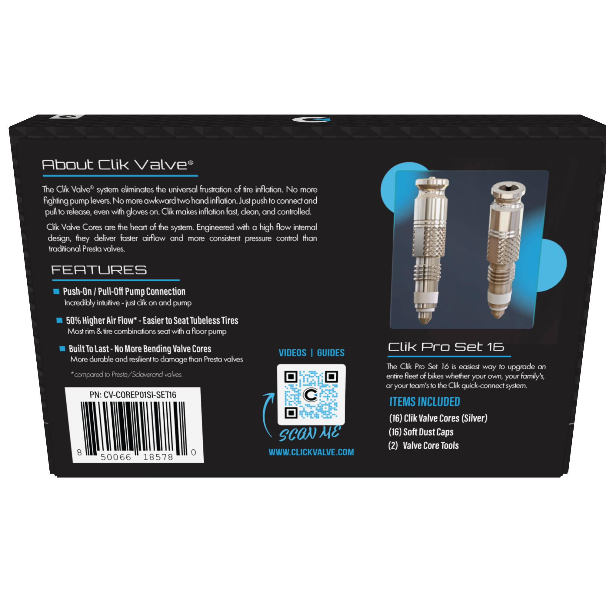 Clik Valve Pro Set 16