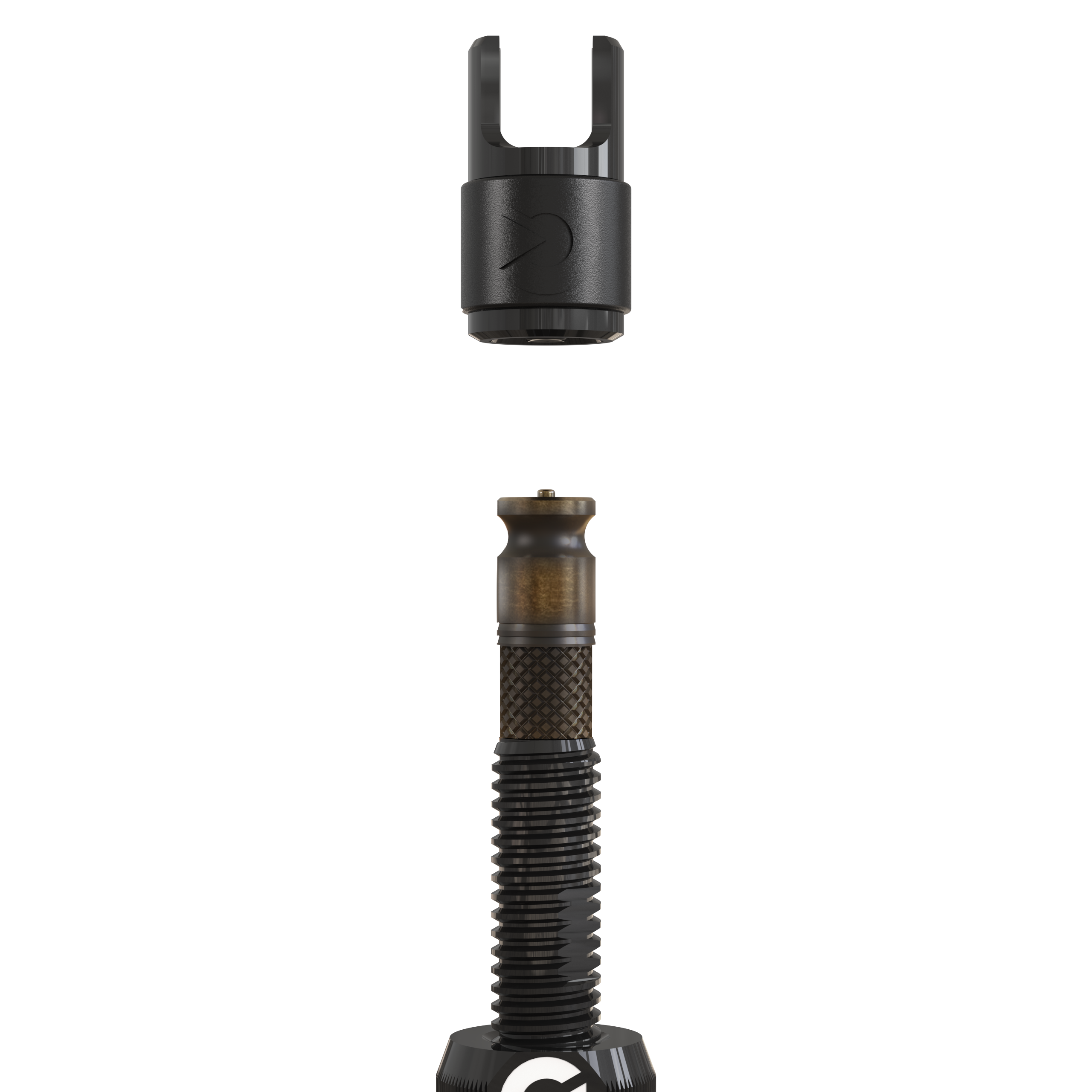 Clik Valve Quik Dust Caps (Set of 4) - Aluminum Clik-On / Pull-Off Caps with Built-In Valve Tool