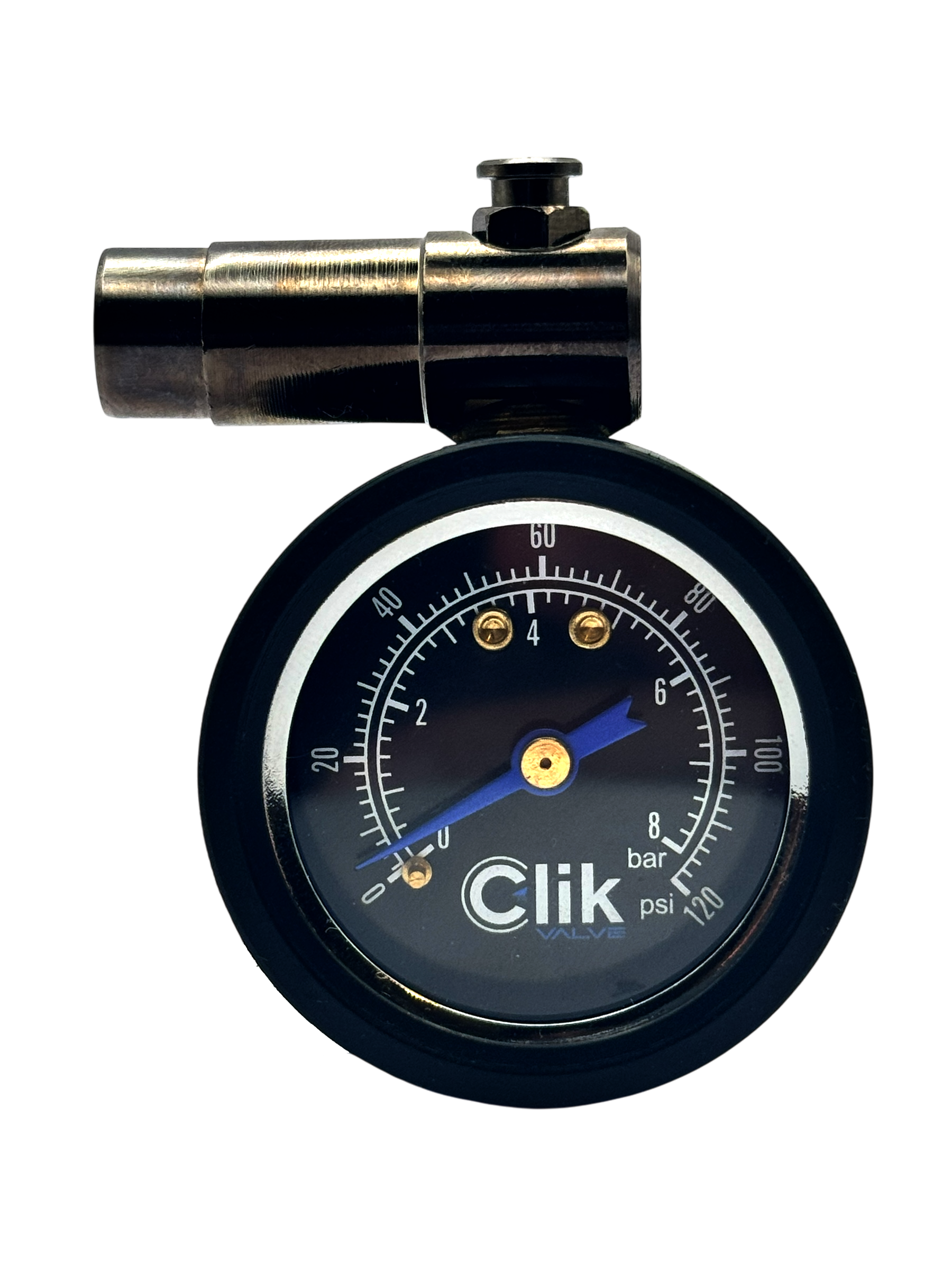 Clik Tire Pressure Gauge 0-120psi / 8 bar