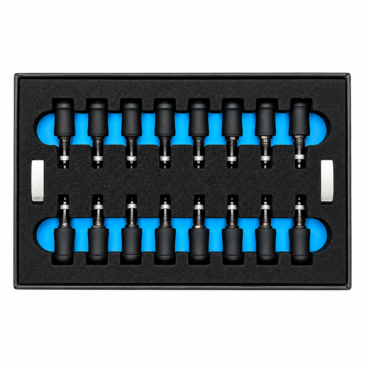 Clik Valve Pro Set 16 - Set of 16 Clik Cores (for Presta stems) & Dust Caps