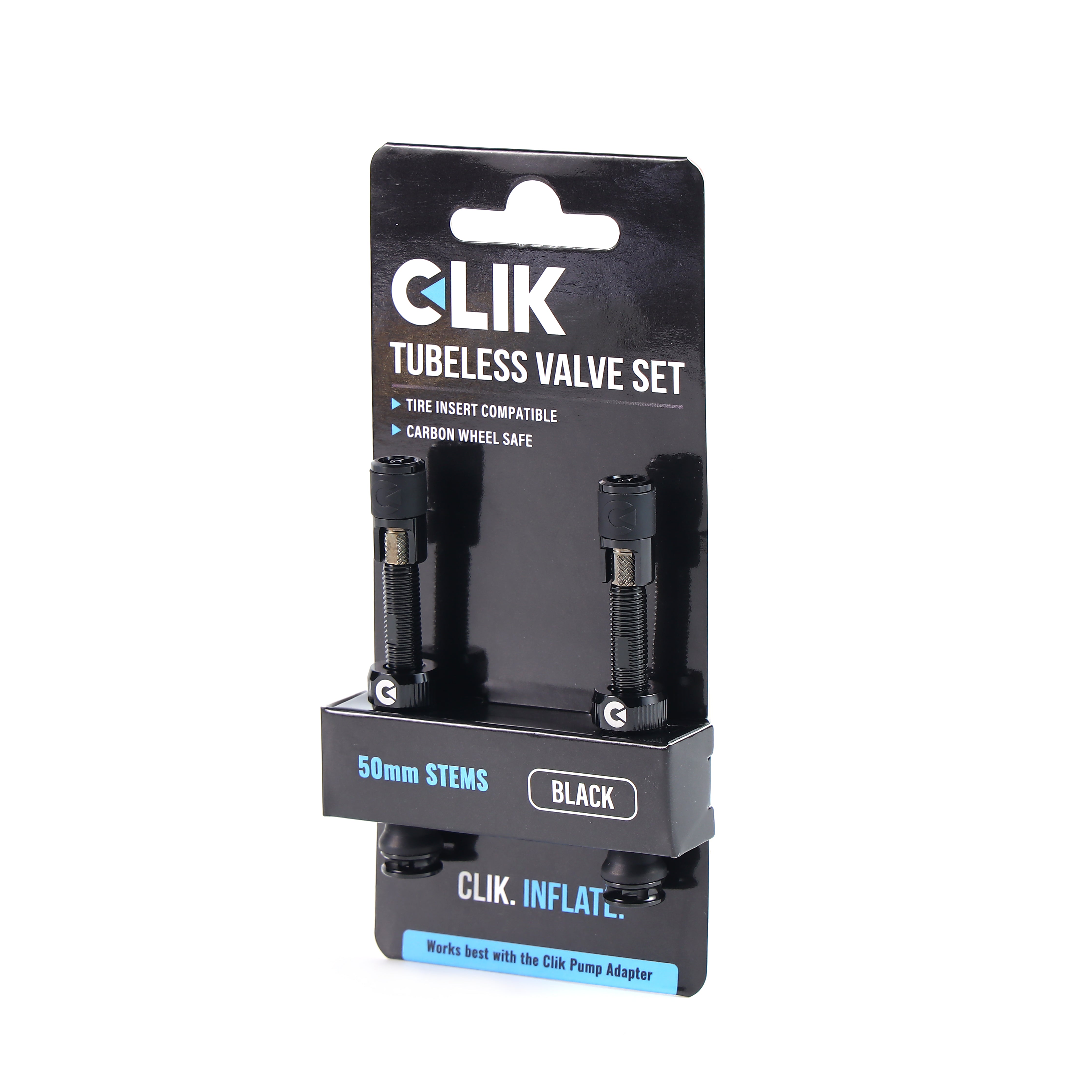 Clik Valve® Tubeless Valve Sets - Now featuring Clik Quik Caps