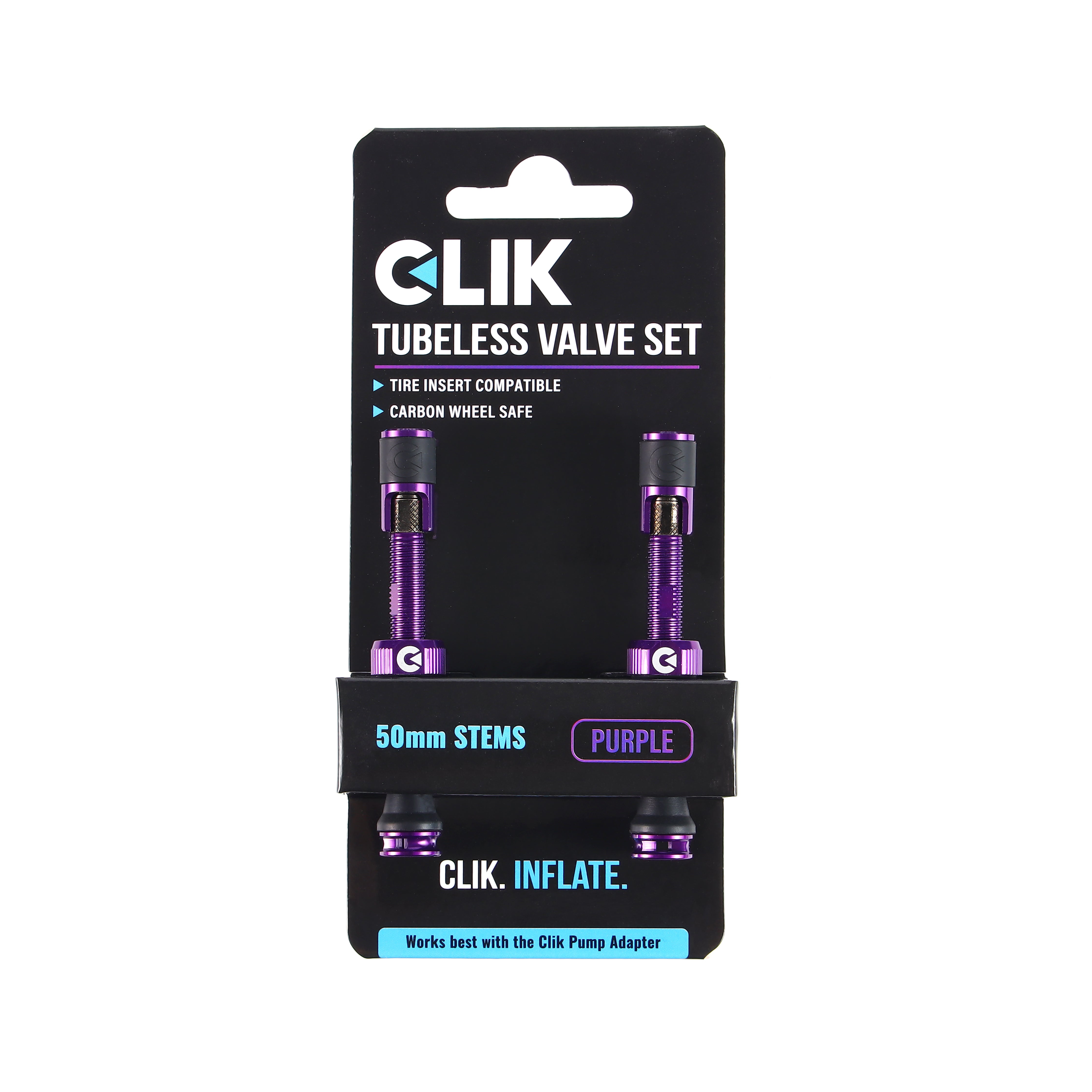 Clik Valve® Tubeless Valve Sets - Now featuring Clik Quik Caps
