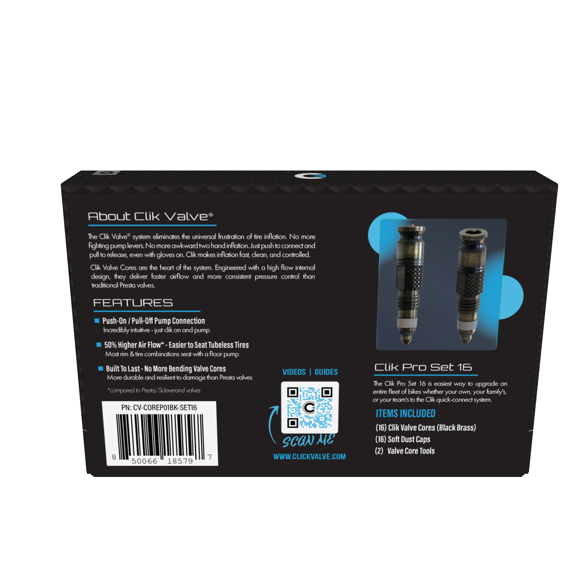 Clik Valve Pro Set 16