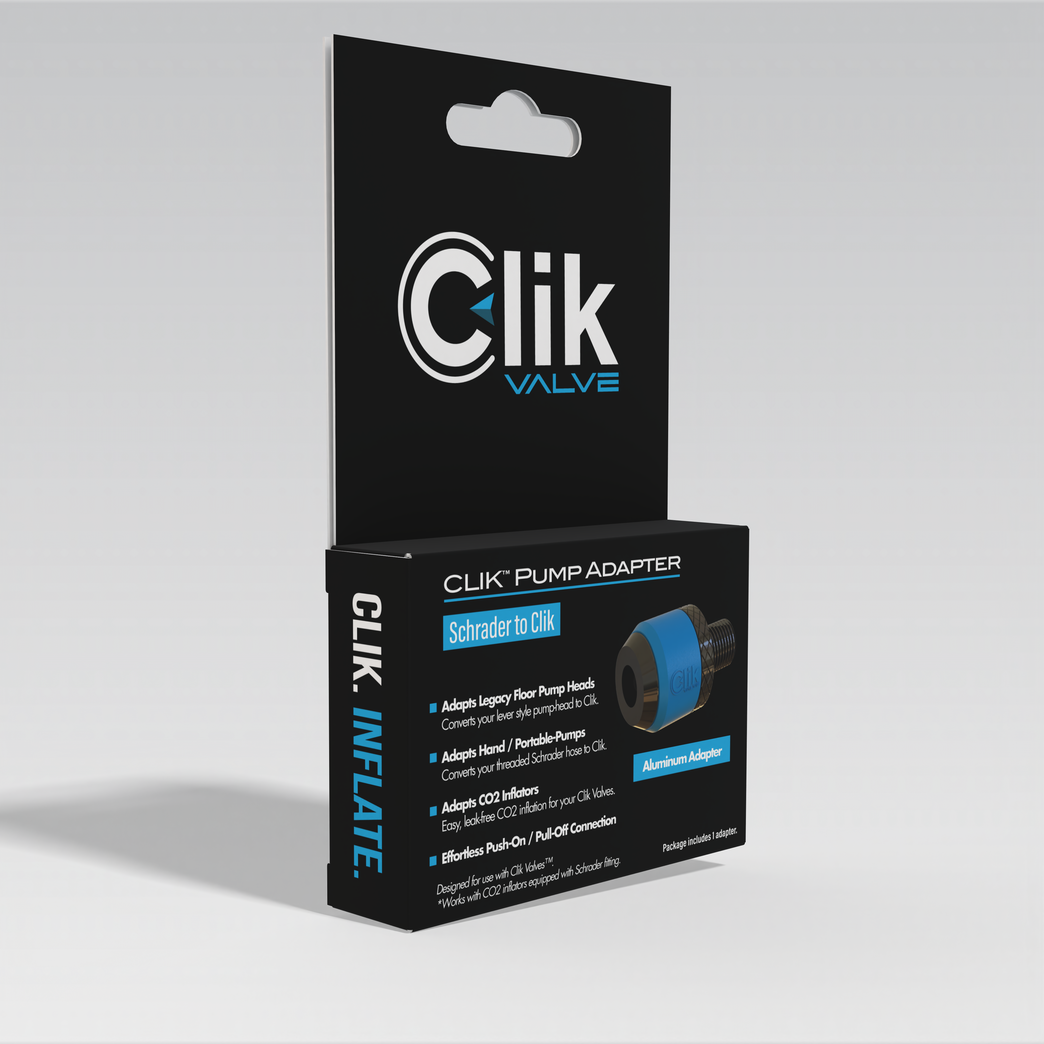 Premium Clik Pump Head Adapter (Aluminum)