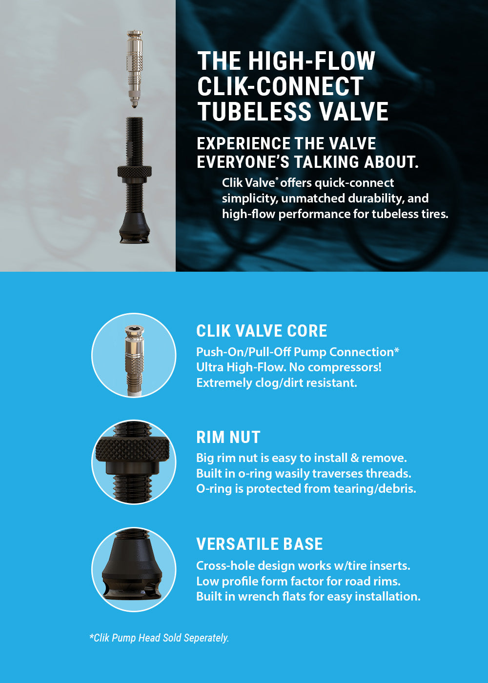 Clickvalve Display Clik Valve - The future of tire inflation
