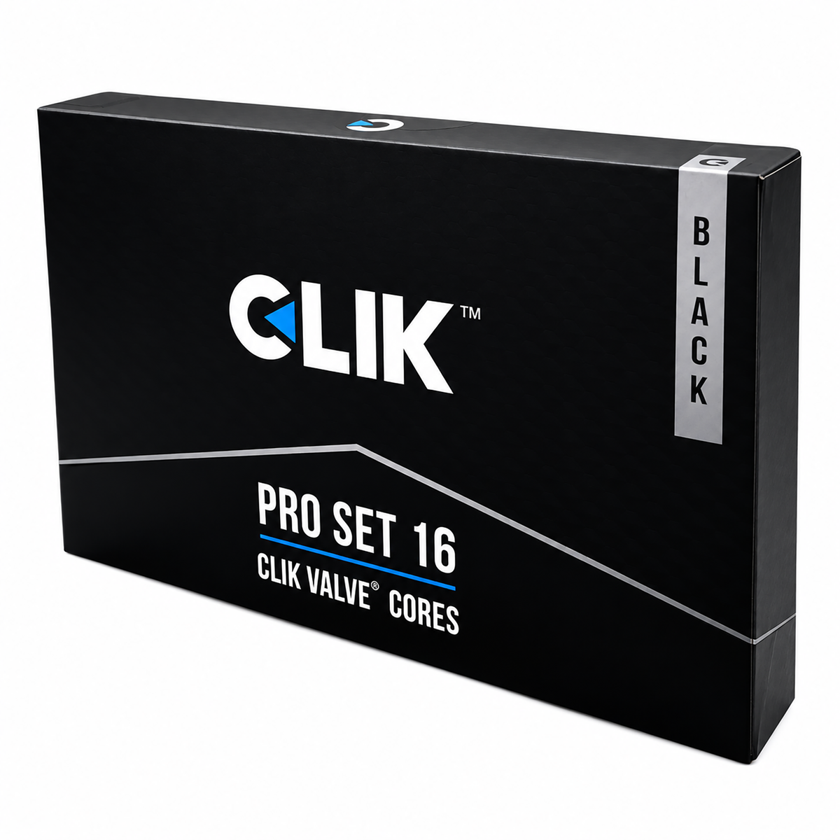 Clik Valve Pro Set 16 - Set of 16 Clik Cores (for Presta stems) & Dust Caps