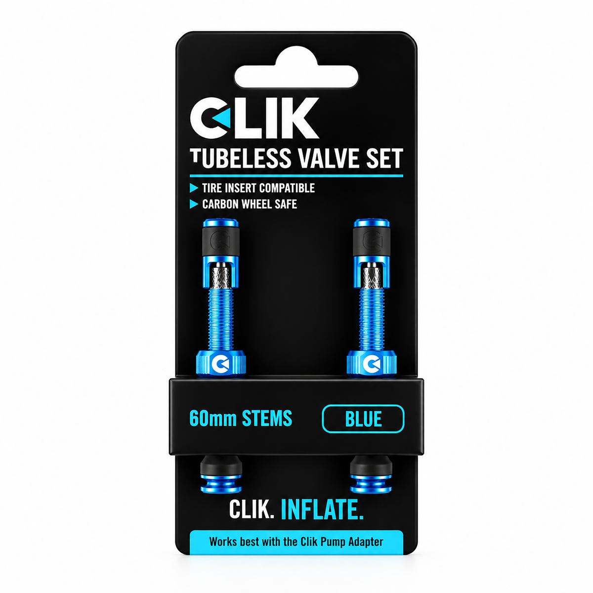 Clik Valve® Tubeless Valve Sets - Now featuring Clik Quik Caps