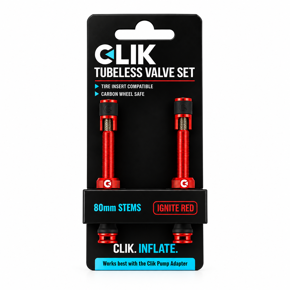 Clik Valve 無內胎氣門組 - 黑色