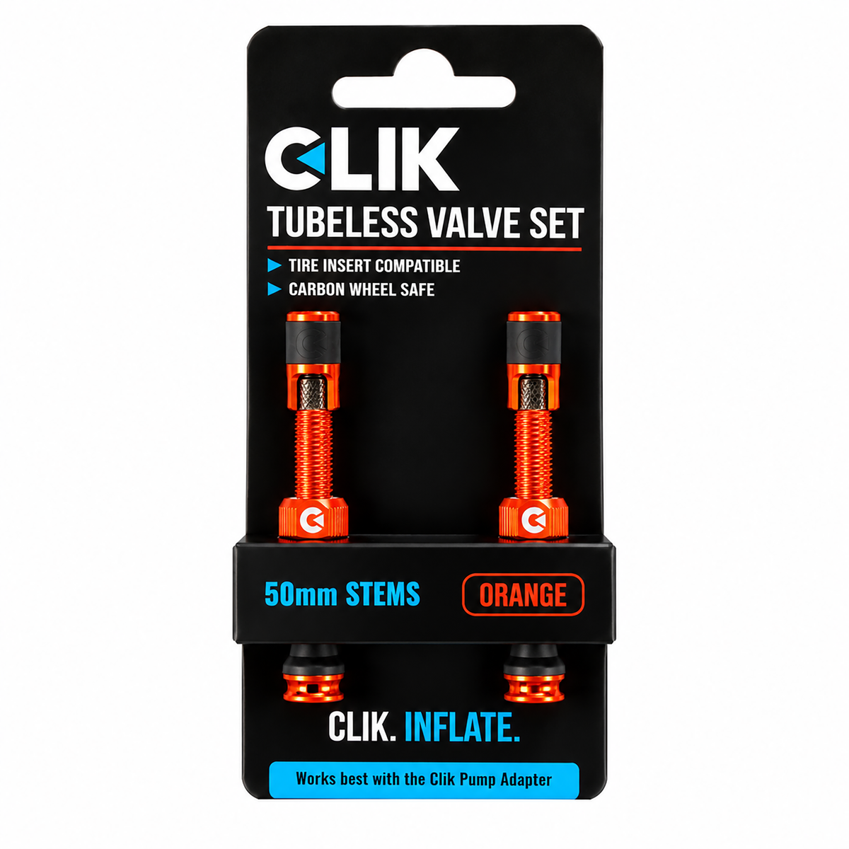 Clik Valve 無內胎氣門組 - 黑色