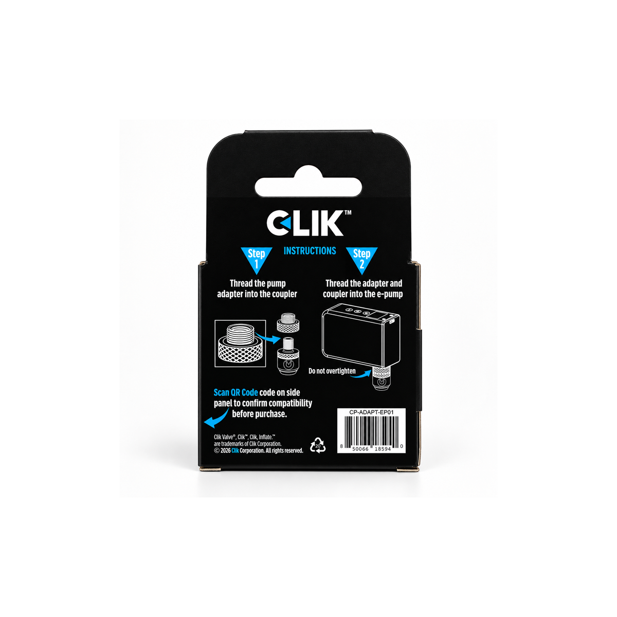 Clik E-Pump Adapter Coupler (Set of 2) (Pump Sold Separately)