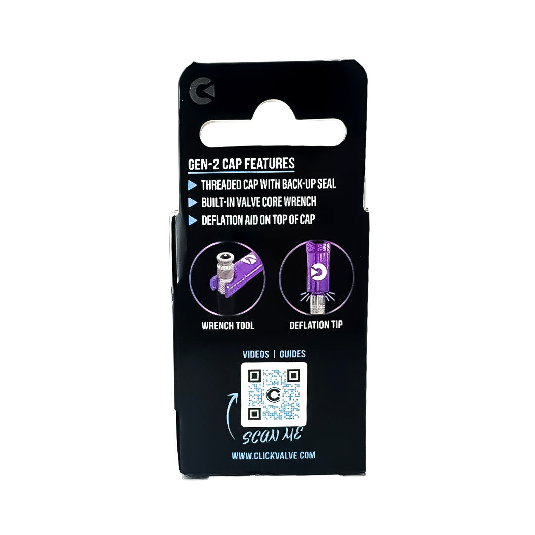 Clik Gen-2 Premium Threaded Dust Caps (Set of 4) - Aluminum