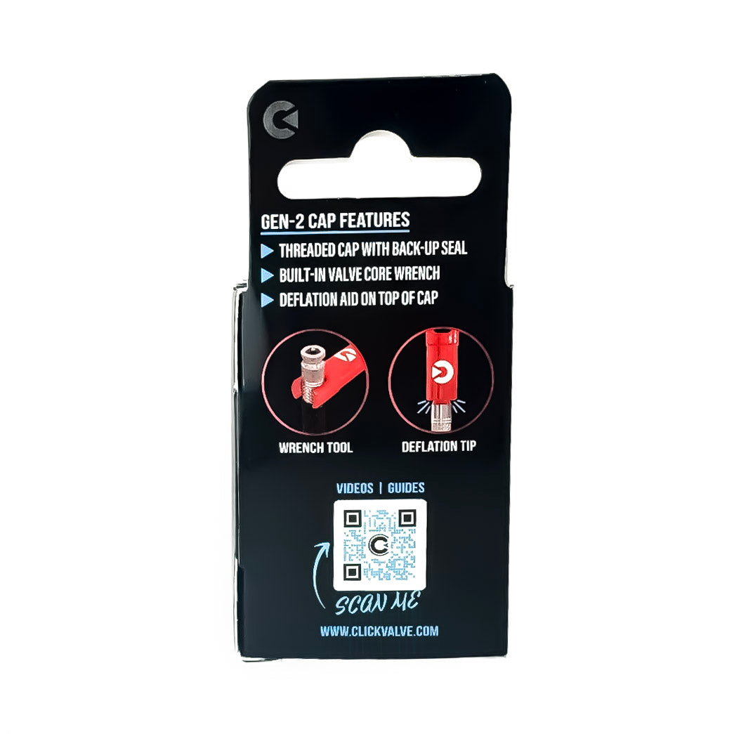 Clik Gen-2 Premium Threaded Dust Caps (Set of 4) - Aluminum