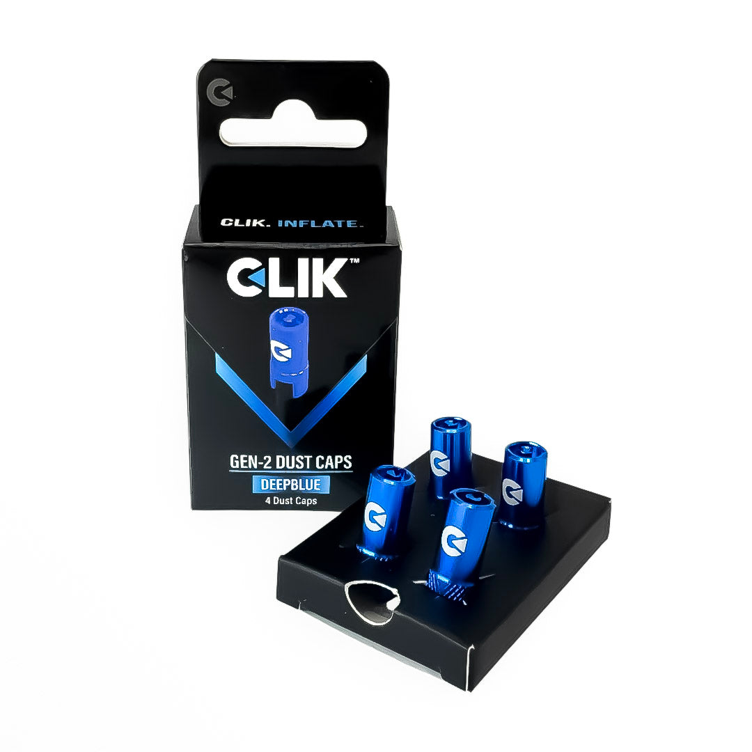 Clik Gen-2 Premium Threaded Dust Caps (Set of 4) - Aluminum