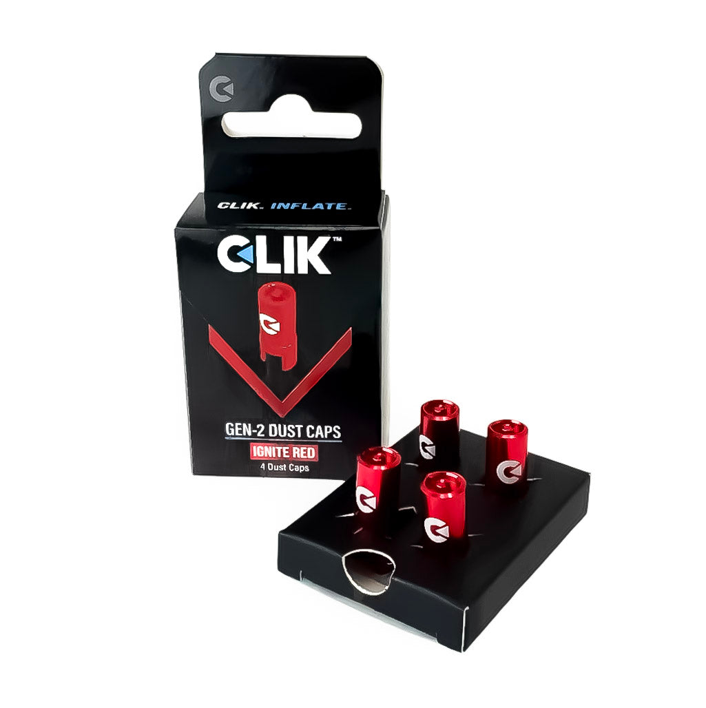 Clik Gen-2 Premium Threaded Dust Caps (Set of 4) - Aluminum