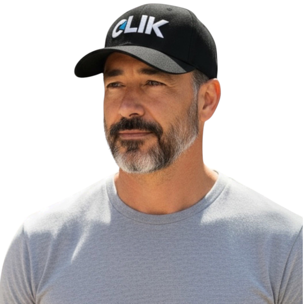 CLIK Embroidered Baseball Cap - Black, Adjustable