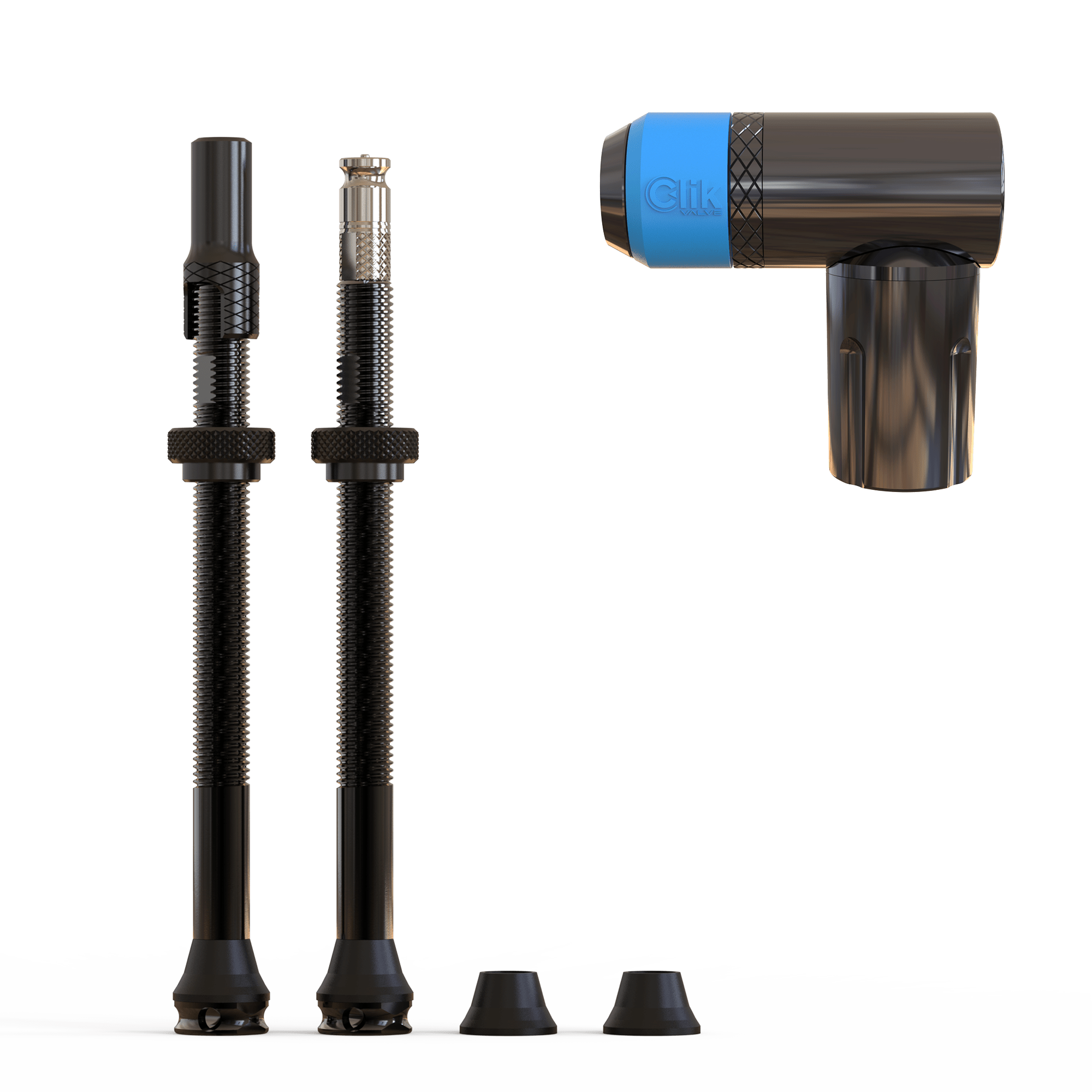 Clik Tubeless Valves & Pump Head Kit (Premium Edition) - Clik Valve