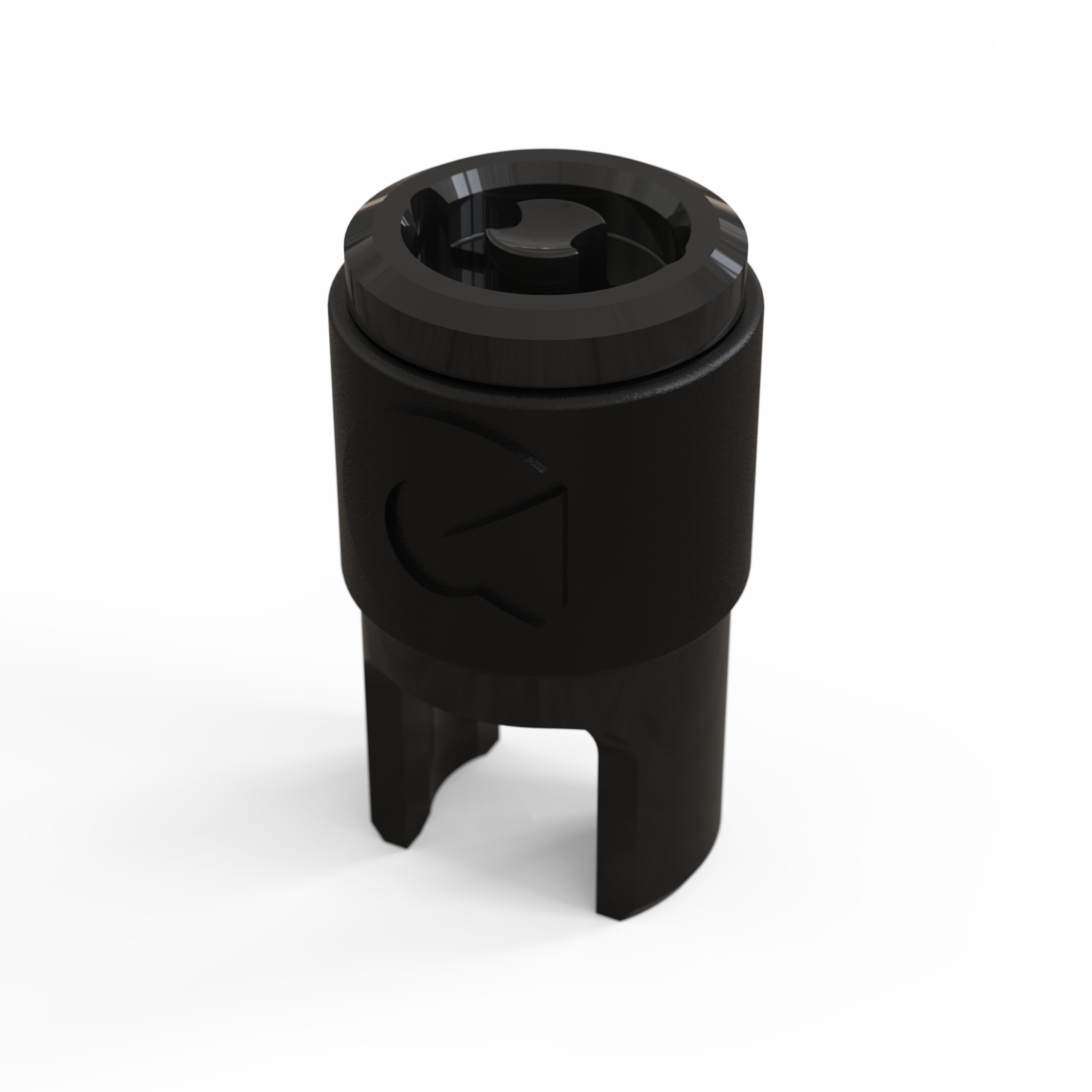 Clik Valve Quik Dust Caps (Set of 4) - Aluminum Clik-On / Pull-Off Caps with Built-In Valve Tool