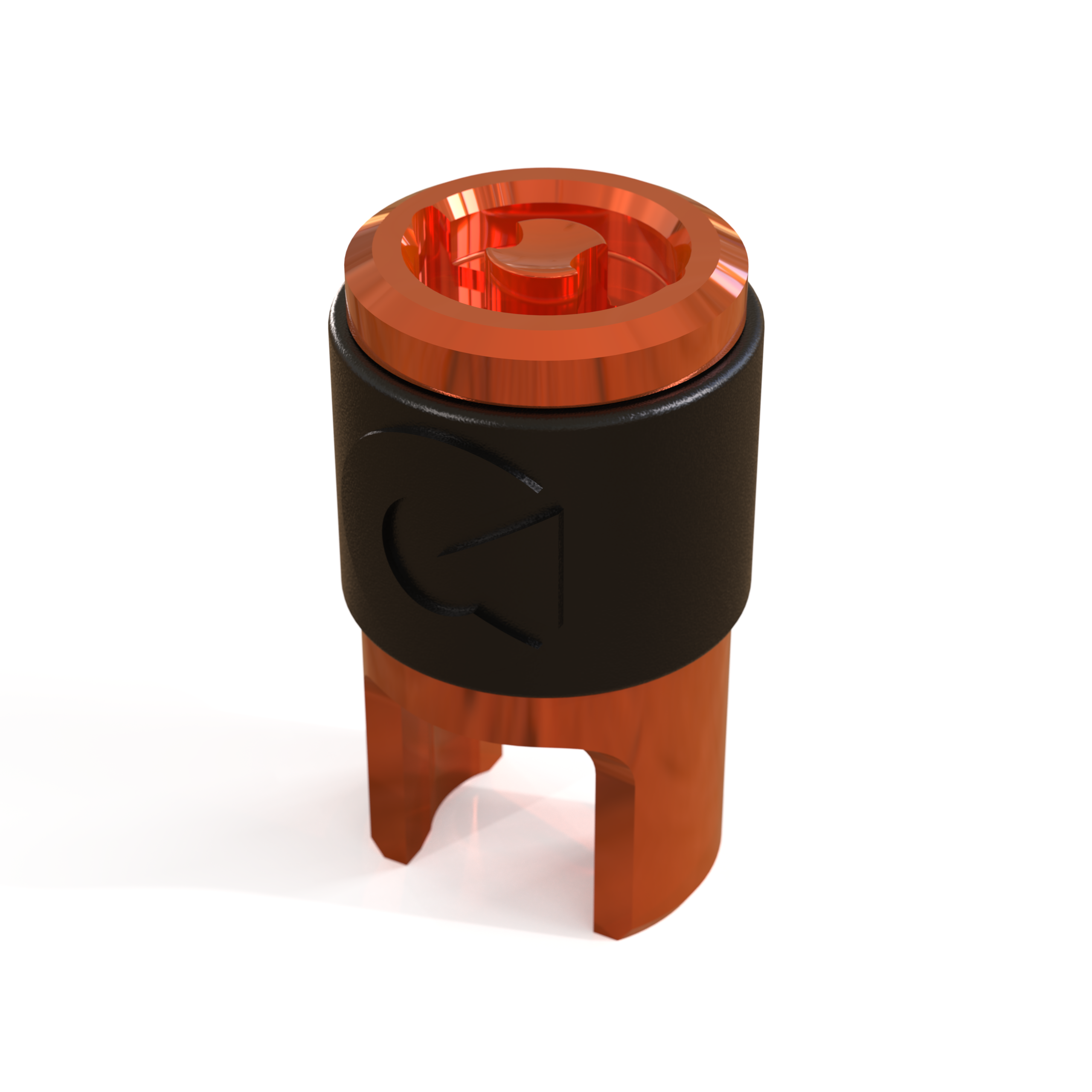 Clik Valve Quik Dust Caps (Set of 4) - Aluminum Clik-On / Pull-Off Caps with Built-In Valve Tool
