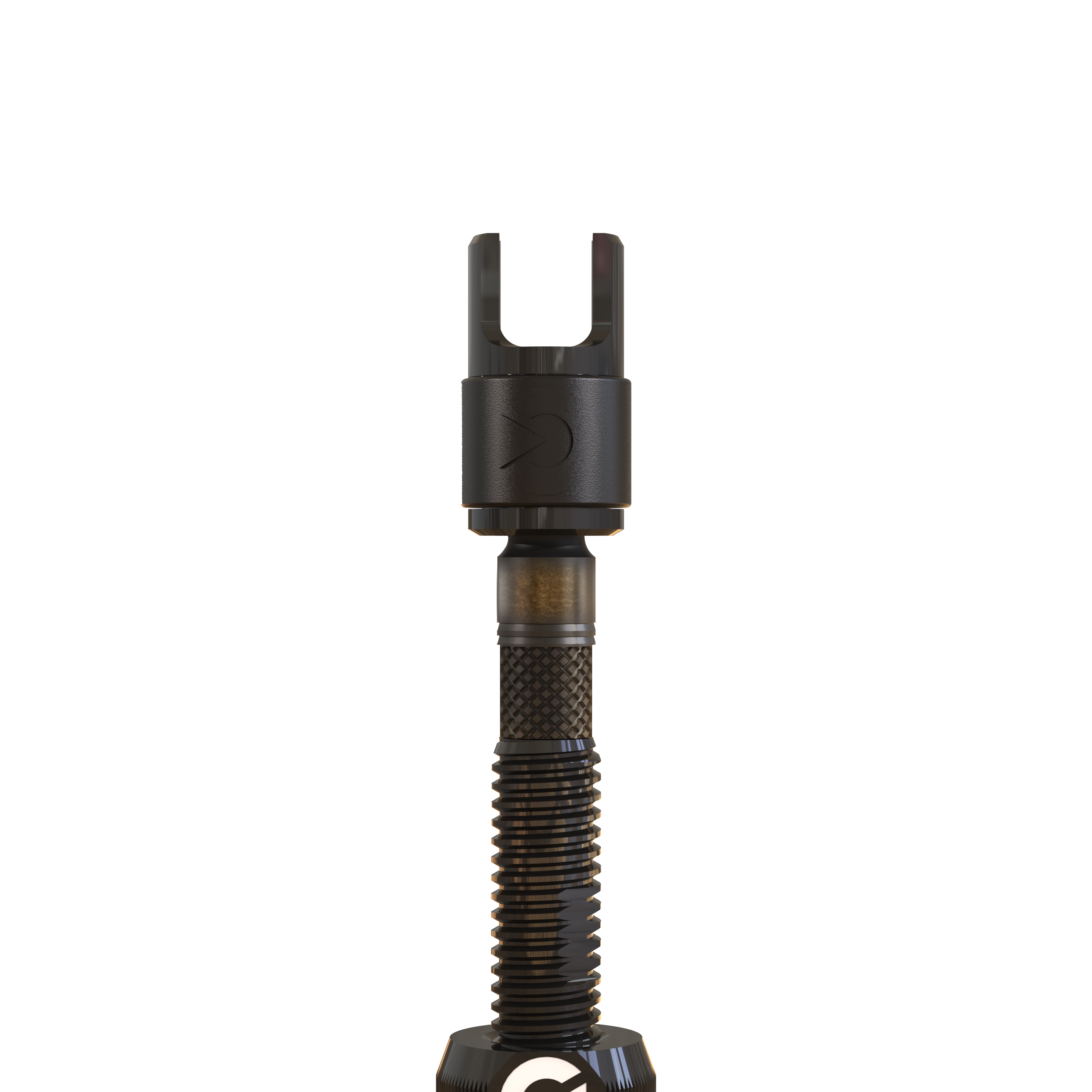 Clik Valve Quik Dust Caps (Set of 4) - Aluminum Clik-On / Pull-Off Caps with Built-In Valve Tool