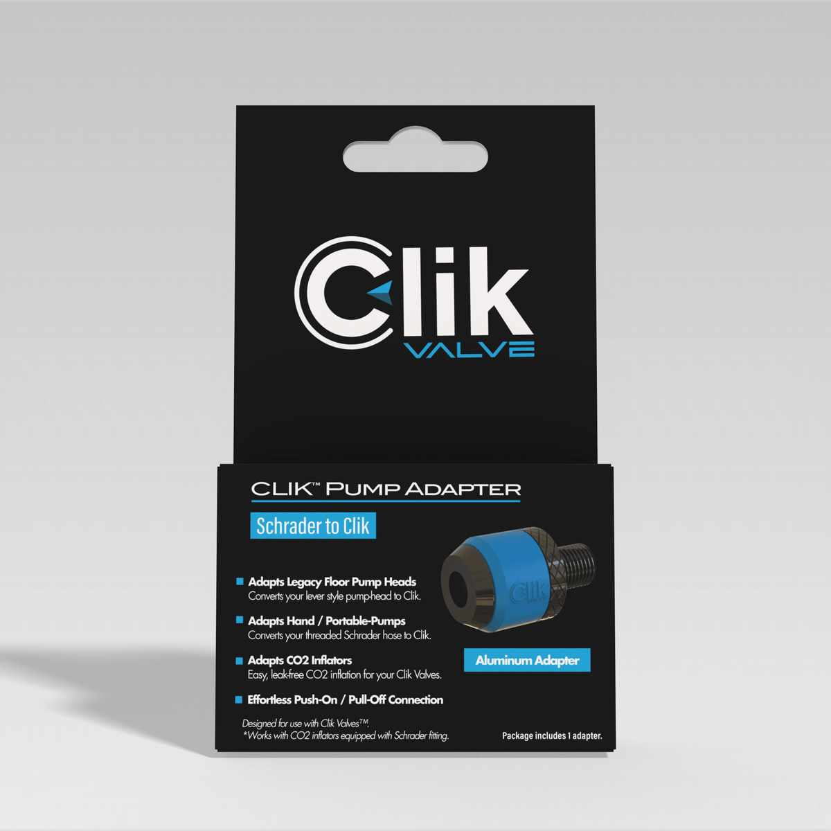 Premium Clik Pump Head Adapter (Aluminum)